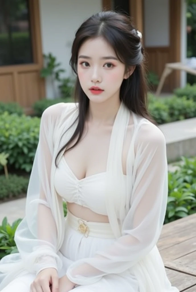 (2 girls:1.6），Twins，Sexy photo，Sexy pose，beautiful girl，Sexy Girl，（In the water，Lotus Pond，Wet，In line with aesthetics），（Delicate facial features：1），(Facial details)，（（A girl，20 years old，Wet衬衫，long hair，Sexy body），（另A girl，20 years old，穿Wet体恤，Sexy body），Wet clothes，Nipple protrusion），（（Breast compressions：1.3），Breast compression）,All the details are beautifully drawn