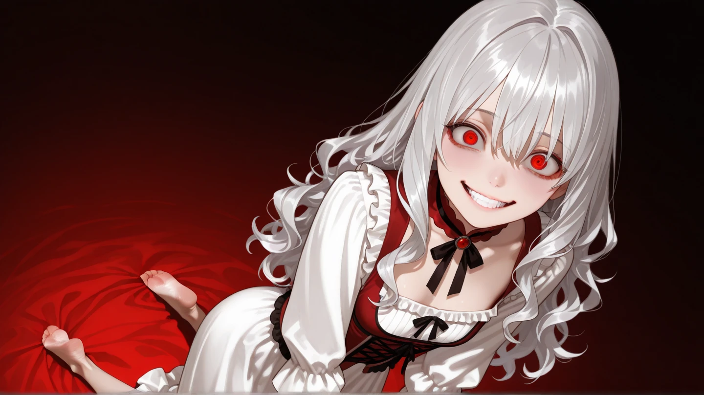 死んだ腐ったBloodに飢えた邪悪なzombie, Girl Venom, 黒い共bornborn物が付着している, Bloodまみれの, Evil look, Psychopathic, Torn clothes, Torn costume, sexy, reveal, Combat Stance, Very detailed, Vibrant appearance, Creative Action, Very detailed, Imaginative, Sensual, Voluntary, Small breasts, sexy, reveal, Highest quality, skinの質感, Intricate details, (Highest quality, masterpiece, 超High resolution), (8k wallpaper, High resolution, High resolution, born), (credibility: 1.4), (whole bodyショット), One girl, ((Anime Girls)),,(Bloodしぶき:1.6), ((Fantasy Witch Costume)), ((Flowing white hair)), ,(Bloodしぶき:1.6),Female curves, Large Breasts, Thick thighs, sexyな平らなお腹, 完璧なhand, 完璧なアニメのface, ((dark lolita dress)), Are standing, ((Wicked Smile)), ,(Bloodしぶき:1.6),In the Victorian city, gaslight, Steam circulates, Moonlight Illumination, night間照明, A sky filled with stars and galaxies,disaster々new devil horns,,(Bloodしぶき:1.6),アニメzombie魔女デザイン, ねじれた笑face、Bloodまみれの、頭からの出Blood、Bloodしぶき、,(Bloodしぶき:1.6),Crossbones, skull, Streetwear Design, Provector, Horror Style, Full Design, Huge breasts, Very detailed, Realistic, Dark fantasy, Gloomy atmosphere, Intricate details, Crazy Smile, 狂ったeye, A cute and luxurious hair band,(masterpiece:1.2, Highest quality), Scary atmosphere、Distorted facial expressions、Horror Art、Bloodの雨、Bloodを流す、Bloodしぶき,(Bloodしぶき:1.6),悪魔のeye、redいeye、scar、火scar、whole body、Torn hair of a woman dressed in slave clothing、(Long Hair)、(eyeにかかる長さの前髪)、Black Hair、(((eyeの下のクマ)))、青白いskin、Feeling unwell、Pathological、邪悪な笑face、狂ったeye、(Grin)Dramatic makeup,Create mixed media art、,Horror 1 Girl, Open_mouth, , red_eye, Blood, Tilt_red_skin, Injury, Blood_in addition_face, Bandaged_arm, Blood_in addition_zombie, Blood_in addition_hand , Open your eyelids wide, The trend is all, mouthを大きくOpen, mouthを開けてteethをむき出しにする,獣のような鋭いteeth, Wide lips, 非常に広いmouth, Vermilion cheeks, blonde, ,(Bloodしぶき:1.6),Princess Cut, Ribbon hair ornament, brooch, Otaku Room, Well-built body, Nice body, Ample breasts, Thick body,eyeを大きく開いて、Scary atmosphere、Distorted facial expressions、ねじれた笑face、Bloodまみれの、頭からの出Blood、Bloodしぶき、whole body、,(Bloodしぶき:1.6),Long Hair、Long bangs、Well-built,Broad shoulders,I focus,(face),Messy Hair,いeye,(光るeye),red信号,笑face,big 笑face,teeth,psycho 笑face,gesugao,Dark city background,darkness,night,(close),良いeye, 良いteeth,サディスティックな笑face,,all,光沢のあるskin,詳細なface,Beautiful body, mouthからの白い息 Luxurious lace long gloves
