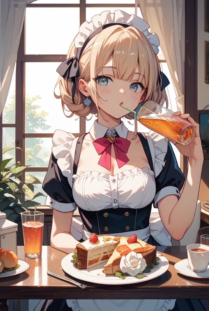 maid、beauties、Multiple、takashiage、Drinking pee