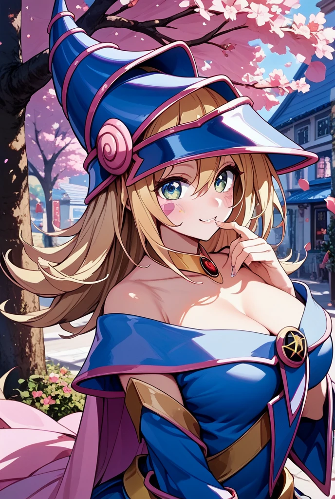 Dark Magician Girl ,Fleshy thighs，Poster publicity style，poster background，C cup，wears glasses，Ultra shorts，milk tea，baby cats