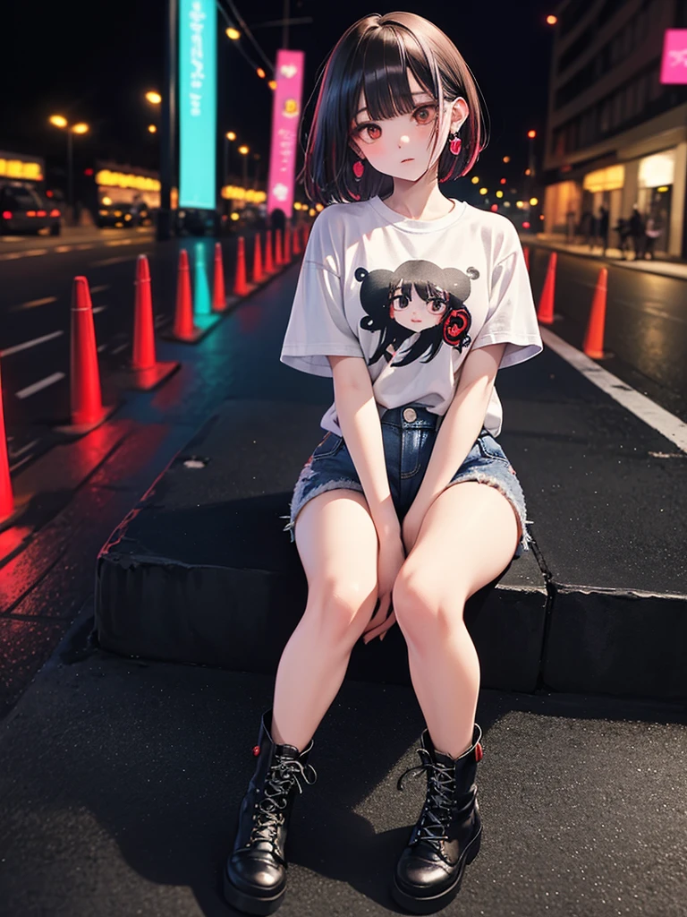 City　One woman
