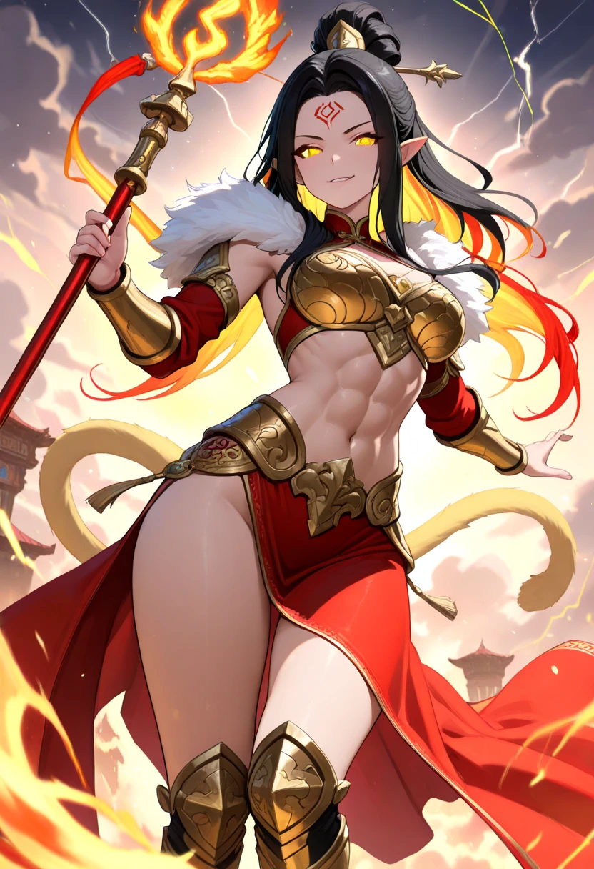 girl, ancient mummy, evil look, sexi, wielding an egyptian sword, bandaged, red glowing eyes, combat stance, vibrant appearance, creative behavior, imaginative, sensual, spontaneous, highest quality, skin texture, intricate details, (cinematic lighting), RAW photo, 8k