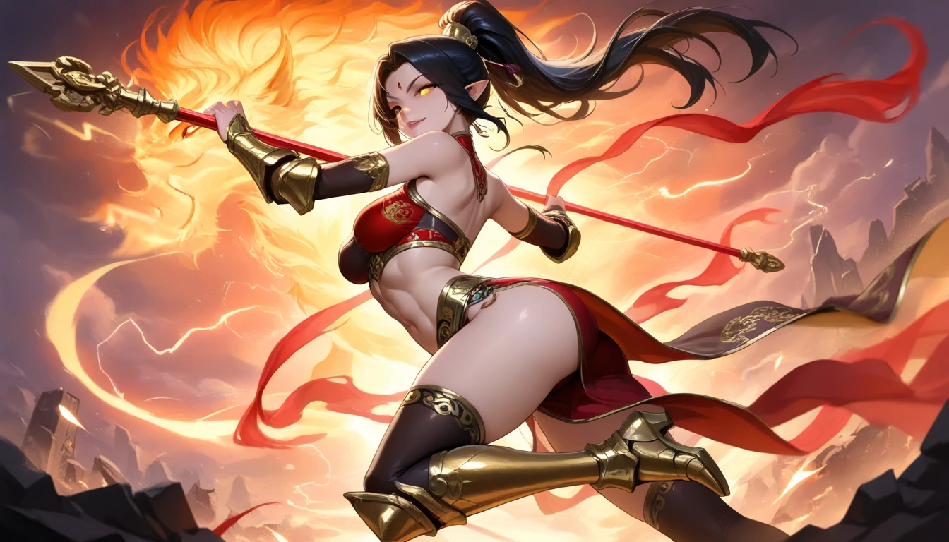 1人の女の子 , akali , tetas grandes , culo grande , medica , muslos grandes , semen