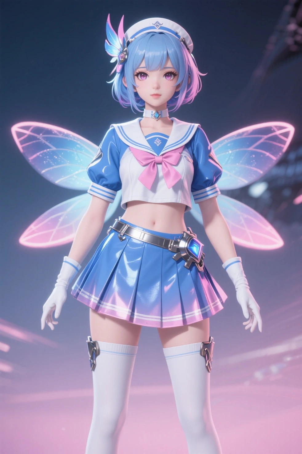 1 supercute kitty wear a origami gundam armor,fur