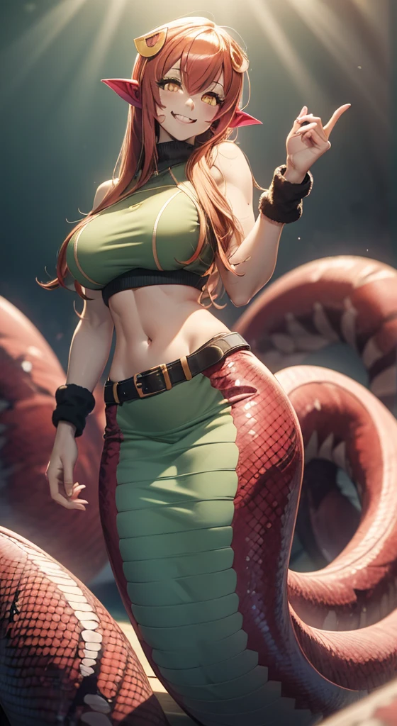  (extra eyes:1.5), Massive , Muscles, wide hips, (mermaid:1.4), (snake tail:1.6)，8k uhd，RAW photo，A snake woman，（Python pattern），（snake man），(Real Human:1.2)，(highres:1.4)，(A detailed:1.5)，(photorealestic:1.5)，RAW photo，Portrait Photogram，realistic snake scales, stoic, ( red gradient:1.4)，Foto realism，best qualtiy，captivating posture, (highdetailskin，skin detailed)，Visible Pore，Shiny skin，tmasterpiece，tight black shirt, finedetail，Colorization，Extremely Delicately Beautiful，extremely detailed 8k wallpaper，8K high quality，DSLR，Snake man maiden with beautiful details，(looking at viewert)，professional photograph lighting，Faraway view，full bodyesbian，in a panoramic view,seductive face, yellow eyes, perfect hips, abs, hairy pussy, spider web behind her