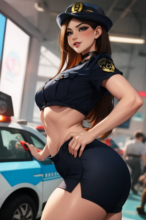 police officers a beauty girl Mare
