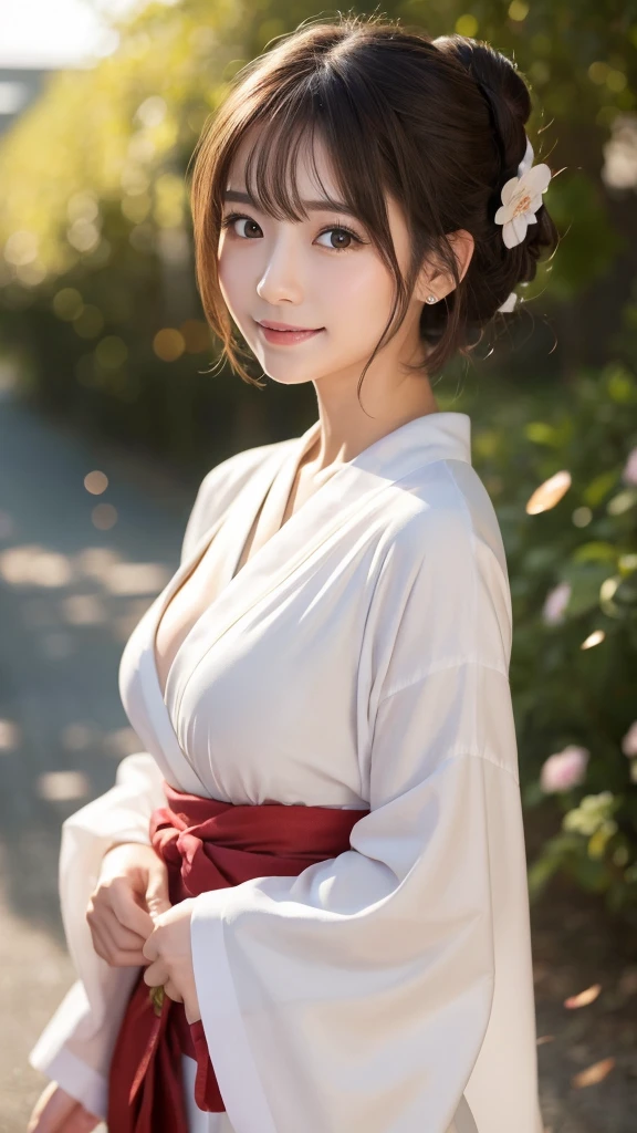 (masutepiece:1.3, Photorealsitic:1.4, 8K), top-quality, masterpiece, 超A high resolution, Professional camera work, Grow Light Effect, Realistic portrait, Cinematic Light, Highly detailed skin and facial texture:1.3, Perfect dynamic composition, The ultra-detailliert, A detailed eye, Detailed limbs, autumnal, Autumn leaves landscape at night:1.25, 1girl in, Cute sexy 23 year old slim woman, Fair skin, Autumn leaves are dancing:1.25, (Enraptured look:0.9, Totally captivates you:1.0), (Black kimono:1.31 Only shoulders and scapula exposed), (Backshots, Calm pose), (voluptuous breasts:0.9), (Beautiful blue eyes, Eyes that feel beautiful eros:0.85), Sexy face:0.4, (A mouthfeel that feels beautiful eros:0.85), ((Too cute beauty:0.9)), back sharp focus