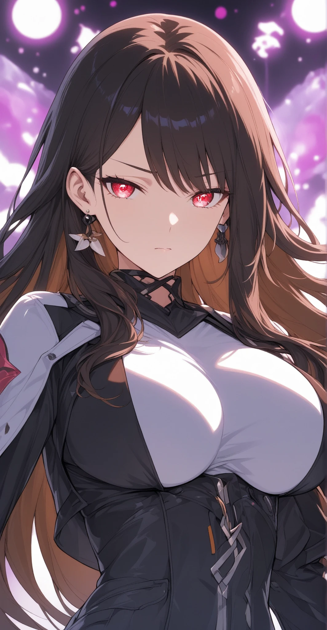 (masterpiece,best quality,ultra-detailed),1girl, large breast, glowing black eyes,long hair,(((dust beauty girl))),beautiful and detailed face, detailed eyes,night,dust particles in the air,((black theme)),((((dust theme)))),