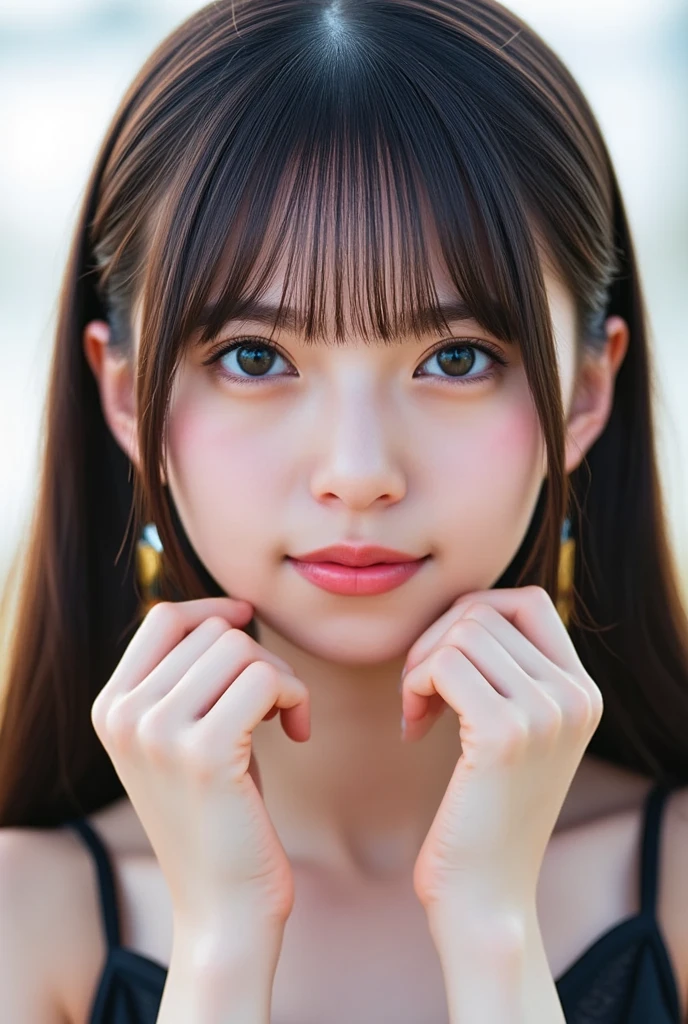 Extreme close-up portrait, beautiful girl with her love-struck - SeaArt AI