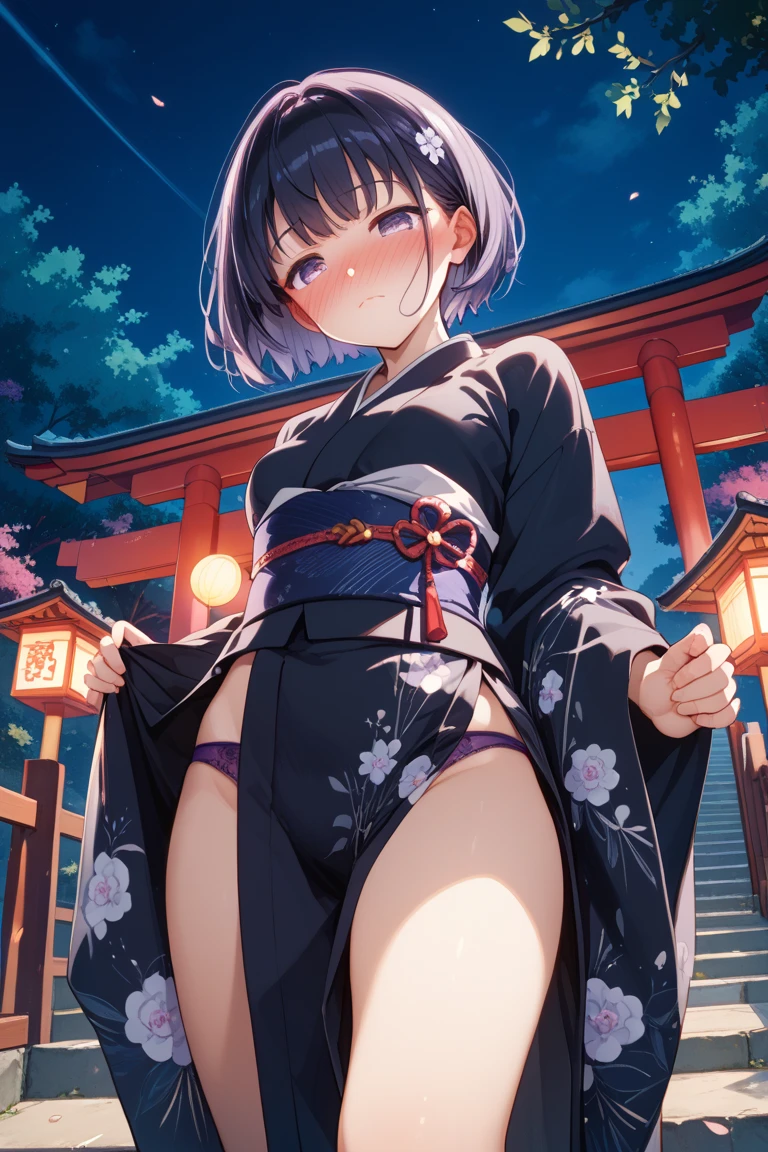 1girl. Japanese petit. Smile. (masterpiece). (best quality). (insanely detailed). Nude. nsfw. Slit Pussy. Close up Mons pubis. Flat chest. Upright standing posture. from below.