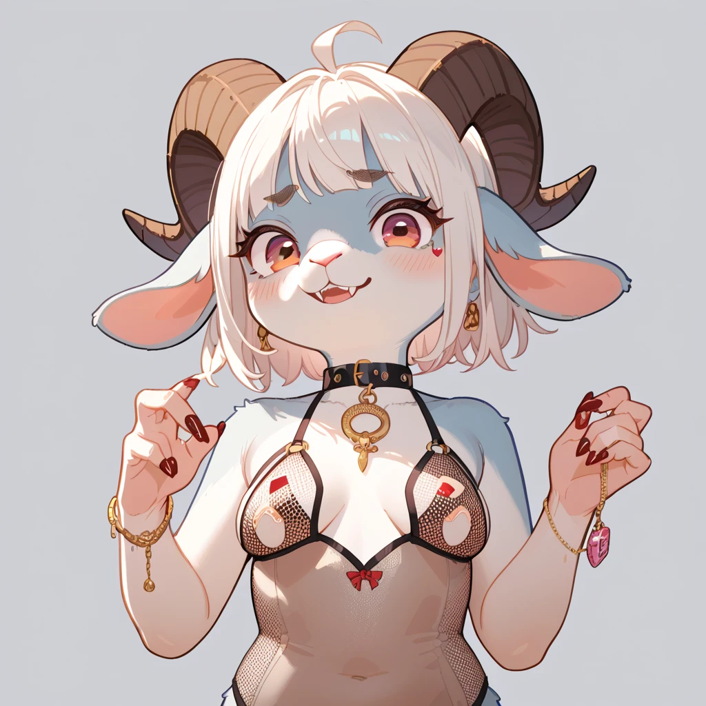 Masterpiece, high quality, absurd resolution, digital painting \ (artwork \), by dagasi, yupa, kiyosan, (fluffy fur, shyness, black eyes, character focus. (shorts), (dog), cycling solo, bikini, white hair, ((long_white_lebrador_ears)), futanari, blushing, standing, small penis, masterpiece, short hair)