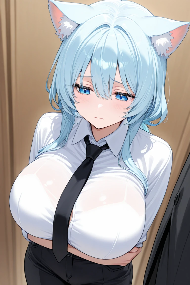 vtuber | Cat porridge | nekomata-okayu((On the bed,White Bikini,just))(Highest quality), (masterpiece), (High resolution), Perfect Face,Tiara on head,Thin belly,original, Very detailed8K壁紙,((Very detailed)), Very detailed,(1 girl, alone:1.2), (blush:1.2),,,((High resolution)),(Huge breasts:1.10),(Highest quality:1.2),(Huge breasts),sit,Spread your legs,Squat,mansuji,Sweat,Gloss,((((Chest up))))Open up