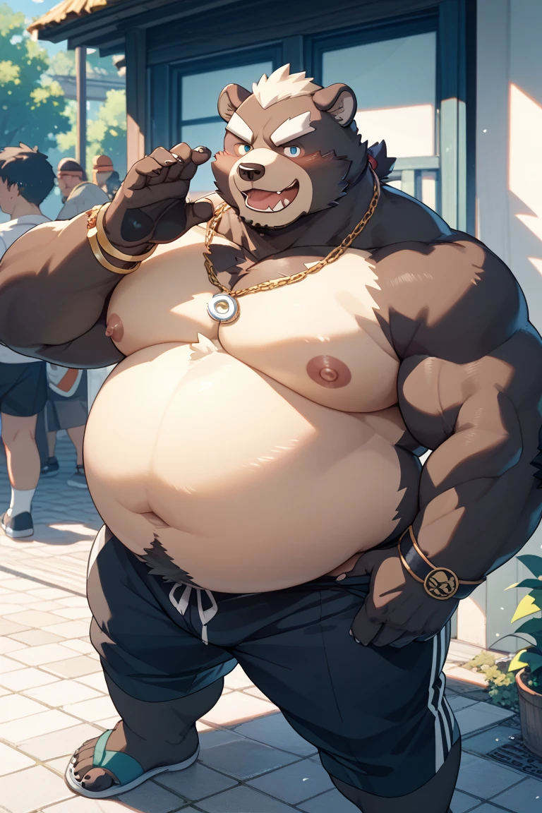 ((Masterpiece)),((Hight quality)),((Hught Detailed)),((Realistic,)) Anime Artistic masterpiece art, Morbid Obese Mr. Wolf (Bad guys), Anatomy of character, Sumo wrestler Furry character, and tiny thong, Anime cool Furry character, full body picture, He is Mr. Wolf from the movie The Bad Boys, he is trapped in a container with his hands tied and with a hose connected to his mouth that pumps butter that makes his entire body begin to gain weight and swell, blob, his arms become fat and flabby, his belly big and round, his legs fat and flabby, that causes him to get excited