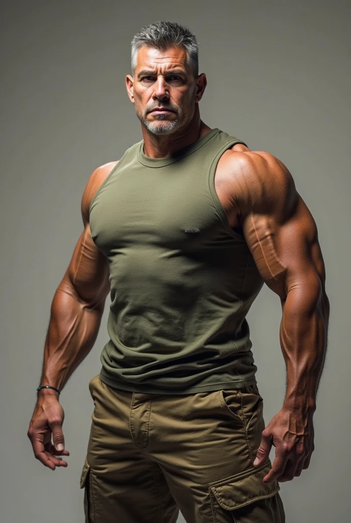 masterpiece, best quality, high resolution, full body picture of a bodybuilder, huge shiny muscles, oiled body, glistening muscles, lots of body hair, male focus, crotch in focus focus, big bulging crotch, A man, 50 years old, wearing tight coach shorts (short shorts!), wearing tight shorts, big bulging crotch, long hair, (Tom Selleck), dark hair white on the sides, messy long hairstyle, mustache, cute and seductive face, bare chest, body hair, facial hair, roman nose, very buff body, hairy legs, dimples, beard, bold jawline , in the background a construction site, erotic, sweaty hairy armpit, white stained briefs, legs very hairy, amazing composition, front view, HDR, ultra quality, elegant, highly detailed, wearing heavy leather boots, buff and burly, super muscular,