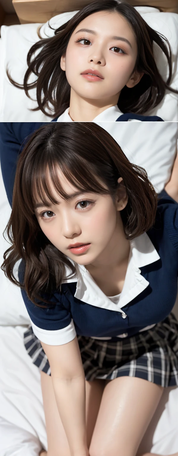 (One Girl), Very cute face, Great face and eyes, (Highly detailed eyes, Highly detailed face), Fresh, Very beautiful appearance, (Super realistic, High resolution), (highest quality:1.4), RAW Photos, (Realistic, Photorealistic:1.37), Professional photography , (see-through sailor suit:1.1) , (Cleavage:1.2) , Smile a little, (Look at me) , Portrait of a Girl , (Huge breasts:1.3) , (15 years old) , (ponytail hair) , (Nipples can be seen through the sailor suit:1.3) , (pussy juice:1.3) , (tilt your head slightly) , perfect nipples , ((nipples are pink)) , ((pink areola)) , (arms behind head:1.3) , (the man lick her nipple:1.4) , (upper body) , (young face:1.4) , (she looks embarrassed:1.3) , (sweating cleavage:1.2) , (bare breasts:1.5) , (braided hair:1.2) , (((15 years old girl))) , (young face:1.4)