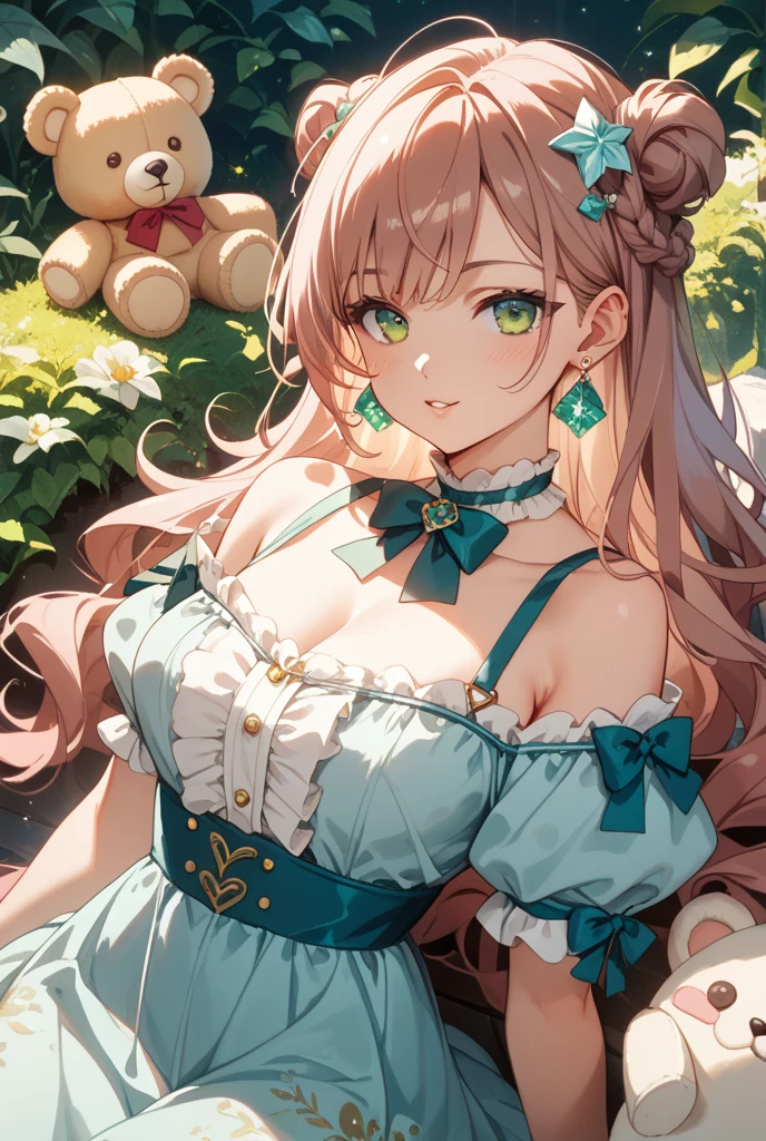 ((anime artstyle)),(Masterpiece),(Best Quality), (Super Detail),((Very Delicate and Beautiful)),(((Solo))),((full body)),(((1 princess in pink ta dress with voluminous full length hoop skirt))),((standing in garden)),Long train,(bling-bling gorgeous gemstone jewelry),detailed face and eyes,jewel-like eyes,cry,((large amount of straight hair,extremely voluminous Very Long Straight Hair)),((gigantic tits,Long tits)),cleavage,(gorgeousfull embroidery and lace),gorgeous corsage,See-through,((extremely gorgeousfull loliair ornament)),bling-bling extremely gorgeousfull jeweled tiara,ornate ruffles,beautiful embroidery,(hoop skirt,crinoline),flowers, flower petals flowing,((Dynamic Angle)),Looking at viewer,((full body)),sweet lolita d with voluminous full length hoop skirt