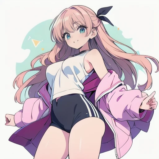 "Dynamic pose of a person with oil-slicked skin, sporting a string swimsuit, and boasting flowing hair. Thigh-high stockings, an Ahegao expression, and blushing and cat ears."
