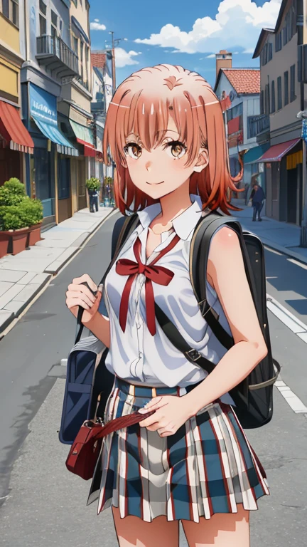 masterpiece, Highest quality, High resolution, Very detailed, Detailed Background, Cinema Lighting, One Girl, young woman, No bra、No sleeve, smile, wearing Backpack, (Backpack:1.0), travel Backpack, Run, whole body, Day, Day光, Outdoor、very cute and beautiful girl,Teen,(Very detailed美しい顔),(smile),Happy,(白いNo sleeve:1.2) (Brown shoulder bag),(Brown Checkered Micro Mini Skirt:1.2),((Cleavage、Thin thighs))、(((Clothes come undone、Breasts are visible、I can see a toy in her vagina、A sexually aroused expression)))
Dynamic pose,hair ornaments,Black Hair,Shopping Street,Town Square,
(Highest quality,masterpiece:1.2),High resolution,Very detailedな,Very detailed,32K,8k resolution,
Intricate details,Movie-like scene,Detailed Background,alone,Dynamic Angle,
Hair blowing in the wind,Beautiful and detailed sky,Cleavage、Embarrassed expression