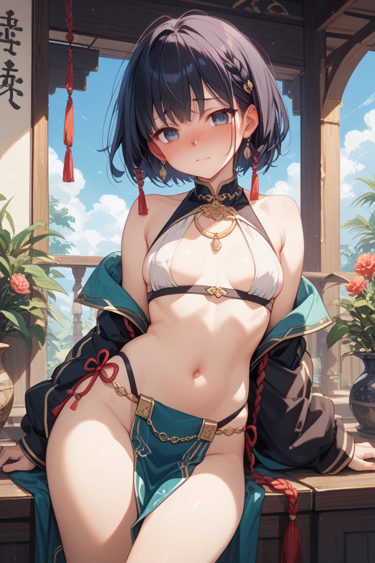 ((Top Quality)), ((Excellent)), (Detailed), ((Kannon Bodhisattva)), ((Japanese God of Saving Souls)), ((Paradise)), ((Nice Hands)), ((Perfect Hands)), Goddess, Full Body, Sunrise, Ultra-Realistic, Stunning Environment, Bright Colors, Shiny Hair, Blunt Bangs, ((Topless)), ((Half Body Gold Robe)), ((Golden Loincloth)), ((Halo)), ((Eyes Closed)), ((Nice Hands)), ((Perfect Hands)), ((Five Fingers)),((Lotus Flower)),