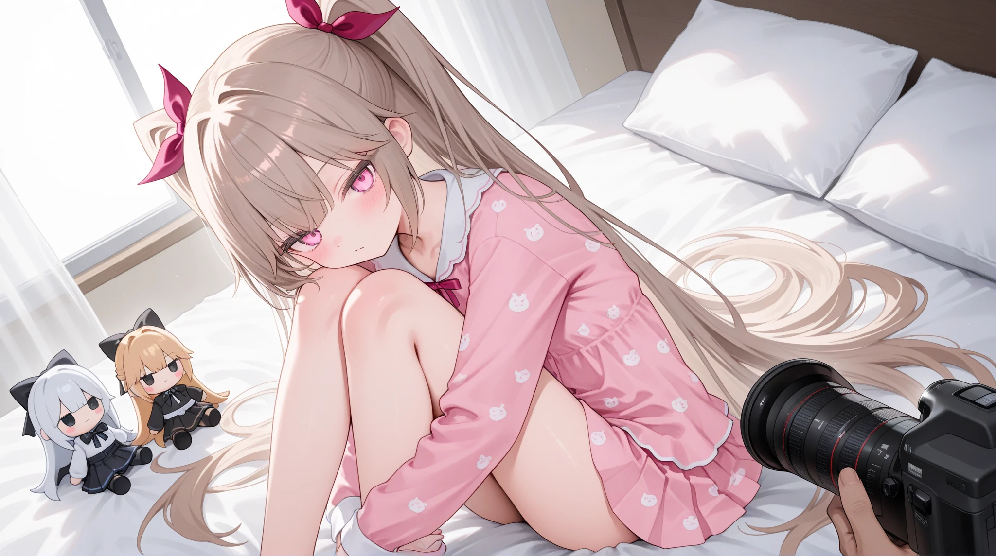 Adorable cute, Curly Hair, Soft Hair, Cute Bangs,Soft and fluffy white, Adorable, masterpiece、Best image quality、最high quality、 (cryin,) , independent, Anime art style, Cute Characters, Most detailed, high quality、(((blush, cry)))、(No clothes)、(missionary, 1boy, penis, lying, vaginale, ass pov, spread legs, Sex, nsfw)、nose blush、steam、Shiny Hair、Very fine and beautiful bright eyes、Very detailed, clear and beautiful face, Awards, Anatomically correct、((missionary position,man on top, spread legs))、((Scared))