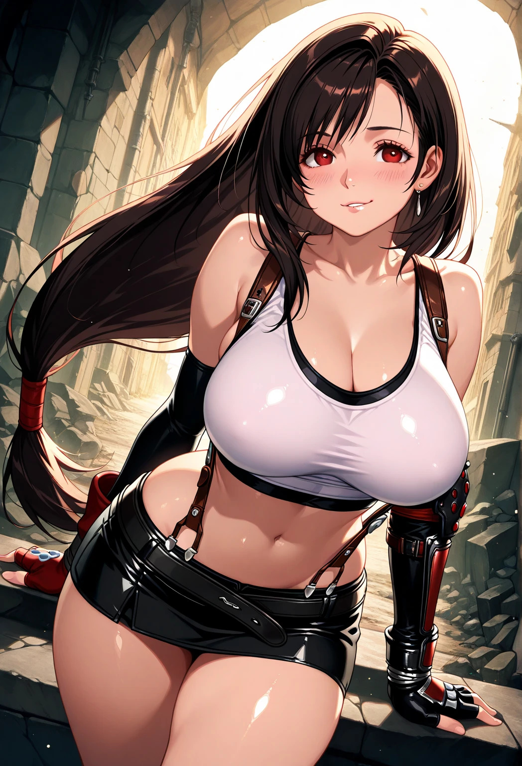 Tifa Lockhart Huge breasts Huge penis