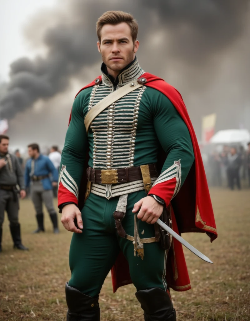 1boy, (Blue Eyes), happy smile,American boy,18 years old,young, slim body, slender, skinny body build, child-like, twink,photo of a man wearing ((fantasy medieval military soldier uniform:1.2)) with a gun in a belt, (green military shirt and military pants), waiting at a busy railway station, art by Ralph Horsley green spirit digital art, Jean-Baptiste Monge style, brown hair, blue eyes, filigree, rim lighting, surreal, fantasy, studio photo, by greg rutkowski, red trains, belts, straps, tassel, in the 1800s \(style\), realistic, masterpiece, intricate details, detailed background, depth of field, (muscular), (large pectorals), (puffy nipples),pale skin, pink nipples, skinny, good lighting, very pale skin, light skin, model with attractive body,,big bulge and big butts,(Best quality, 8k, Masterpiece). High Detail , , superior quality, natural lighting, beautiful, sexy, correct anatomy, good composition,realistic shapes, realistic skin tones,Natural eyes,realistic eyes,looking up at viewer,vpl,realistic muscles,Realistic wrinkles on the skin,Realistic arms and legs,Realistic face,realistic hair,Make a sexy and seductive face,, Clear Focus: 1.2, Perfect Body virile: 1.4 , Slender Abs: 1.2, Highly detailed face and skin texture, detailed eyes, double eyelids, big upper lip, man focus,amazing composition, front view, HDR, volumetric lighting, ultra quality, elegant,Post a erotic photoshoot,Realistic pose,detailed hair,full body,Fujifilm XT3 photorealistic art by midjourney