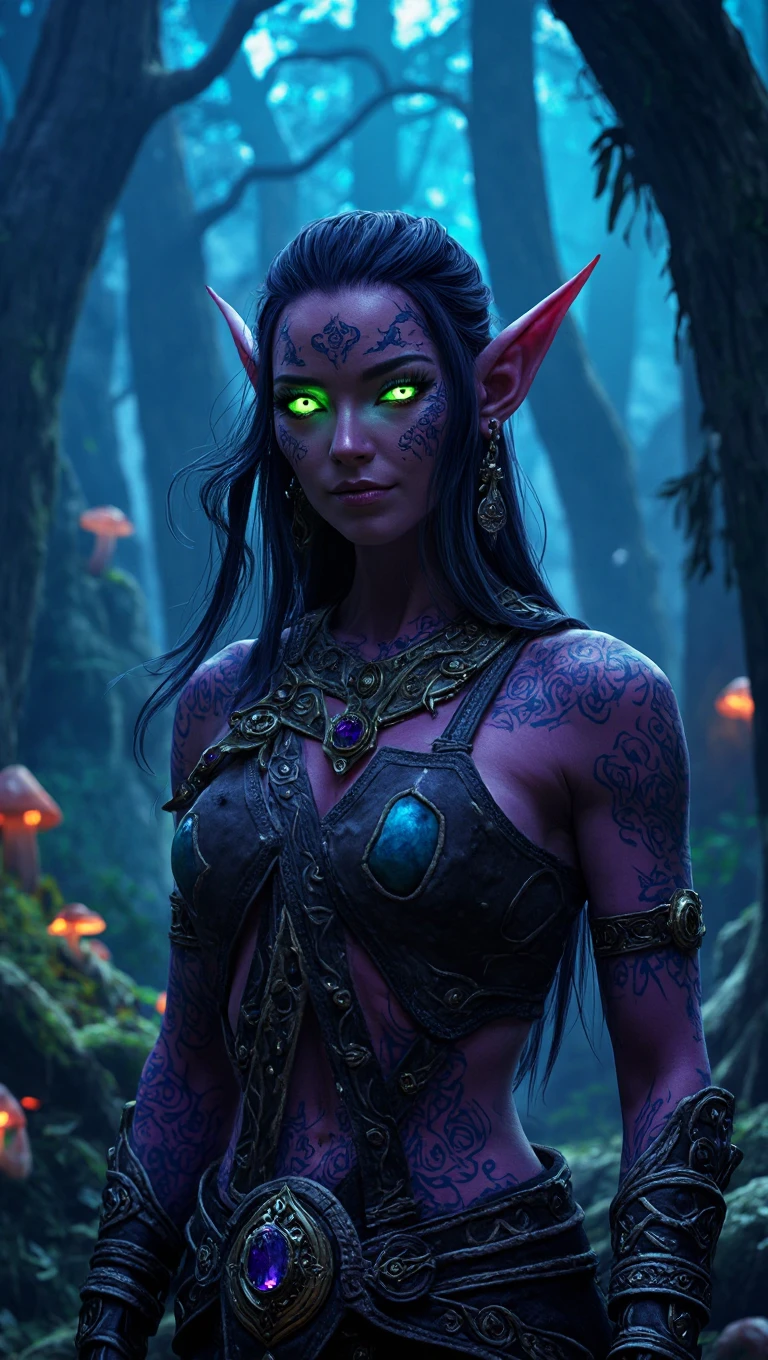 UHD 8k, HDR+, cute brunette female with a necklace, large piercing eyes, huge earrings, giant earrings, her long black hair falls over her shoulders, gold bracelets on the arms, long jet black hair flowing over the shoulders, Black high heel shoes, High heels, Black gothic dress, Against the background of the forest, detailed background, realistic, 1girl, solo girl, 30 year old girl, ultra realistic face, hyperrealistic, hyperdetailed, (looking at viewers), sharpen, detailed face, detailed eyes, detailed lips, red lips, beautiful face, 16k, FHD, raw photo, cute face mesh, pretty face mesh, portrait shot 8 k
