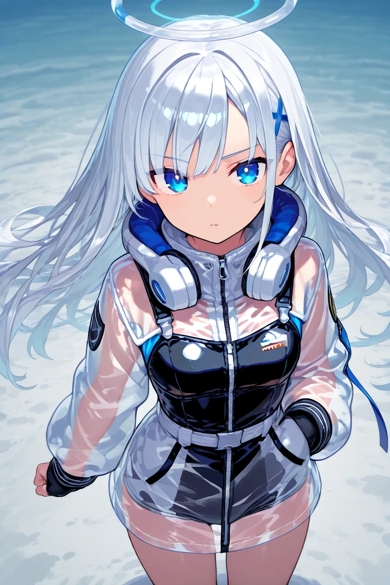 1girl, (plugsuit:1.2), (gawr gura:1.2), white background,