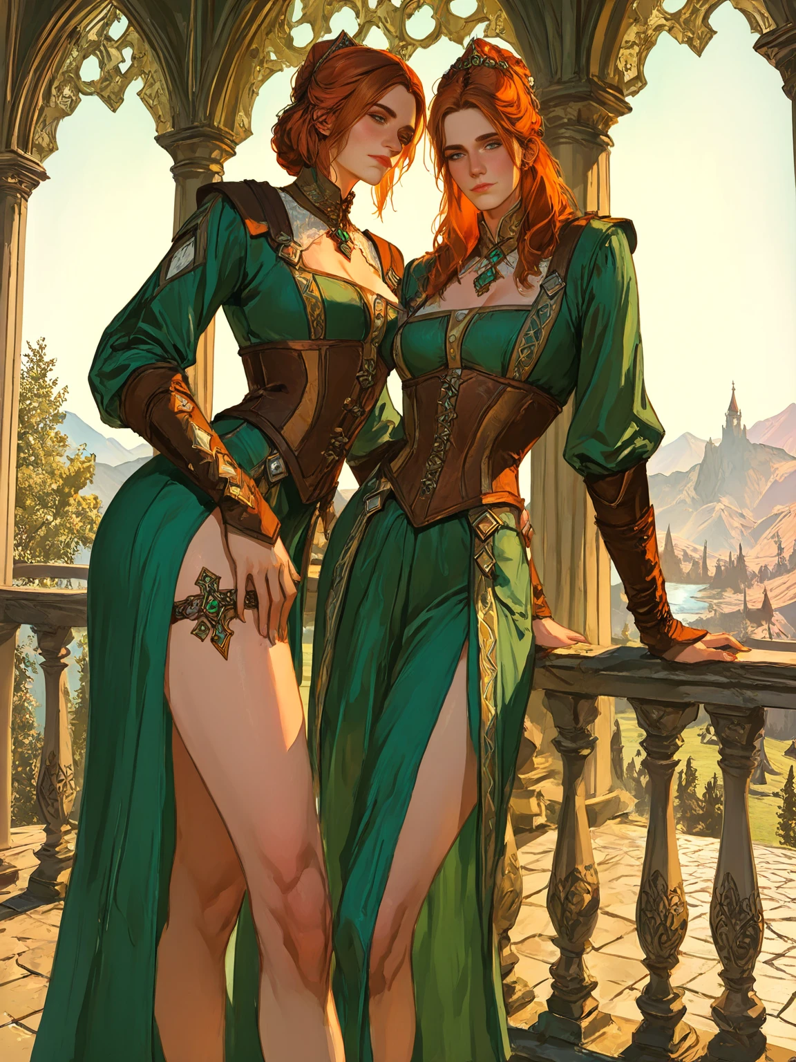 playing card for Gwent with the image of the vulgar Triss, 4k hdr, hyper realistic, masterpiece, highly detailed, digital painting, best quality, highres, detailed work, post-processing, perfect face, perfect eyes