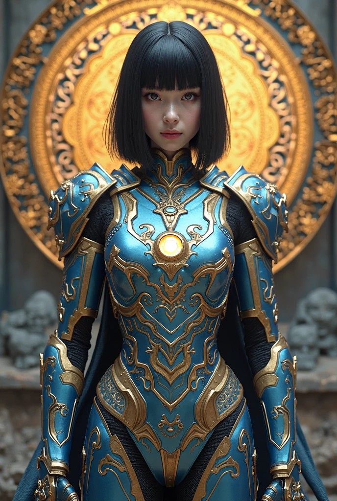 Super Realistic+++++, sharpness++, ultra detailed+, masterpiece+, RAW photo+, epic+, selfie, Live Action+, Beautiful++++, Pretty++, (Japanese Babe Girl)+++++, age:12YO, teen, smiley+, huge boobs+++, (breast enlargement)++++, sharpness++, ultra detailed+, Armor Color:Turquoise+, Armor motif:rain frog+++, (Armed exoskeleton)++, (Royal Wreckage Armament), semi naked++++++, (Fine Machinery), Cyberpunk+++, metallic, mechanical, (Complex structure)++, (shapely figure)++, (Fine pattern)++, wiring, black hair+, Location:night city+++, one Person++++++