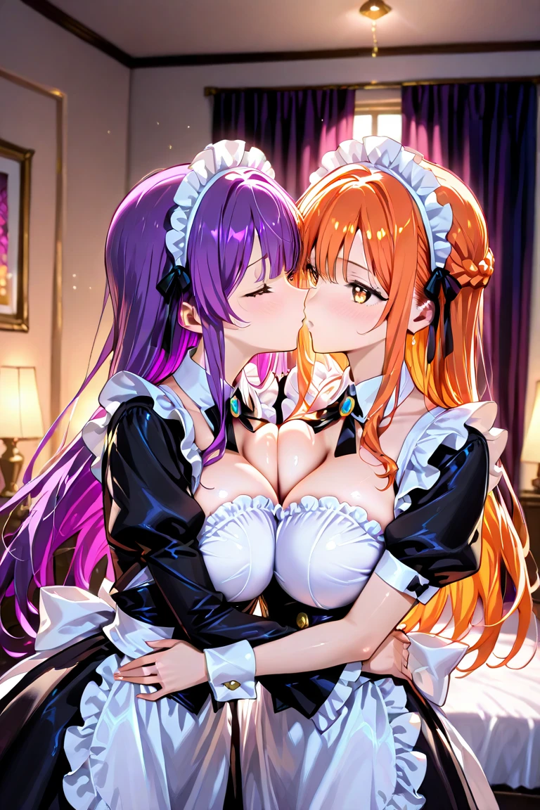 hight resolution, top-quality, ultra-quality, The ultra-detailliert, lighting like a movie、full of sweat、Wearing sweat、(((((Sexy Precure All Stars Wedding,))))(((blowjob、handjob、Titty fuck, on body、cum on face、)))、、