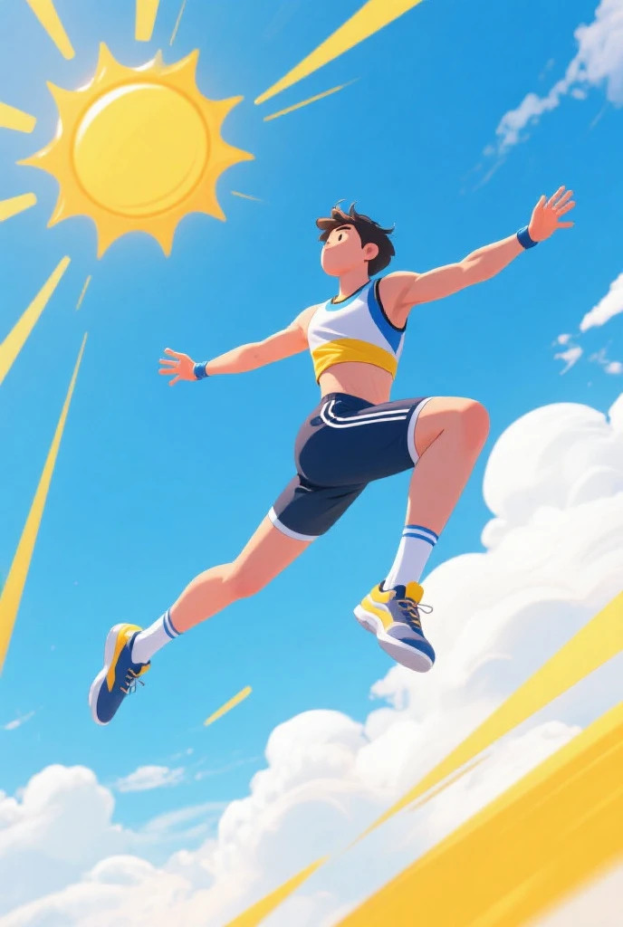 masterpiece, best quality, 1boy, floating in space, natural hair, masculine, muscles, wearing shorts, wearing shirt