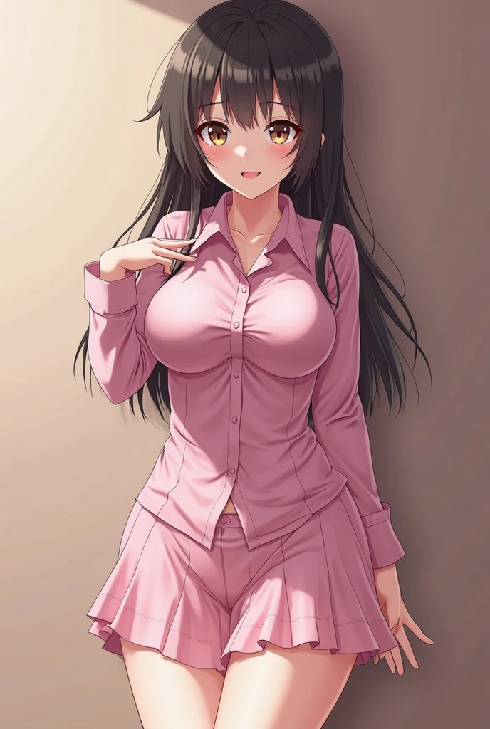 Adult Ikumi Mito by anime Shokugeki no Souma , CG 8k ultra-realista, hot woman, seductive eyes, make-up