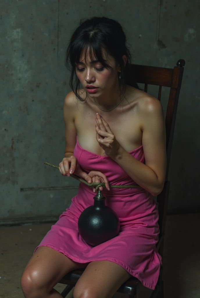 (3man:1.7),1woman, pov, ((pussy juice)), standing,chair, nude, spread legs, (penis in pussy:1.2), (rope:1.2),( shibari:1.2), pussy, medium breasts, solo focus, bangs, black eyes, (((sweat))), (wet hair:0.3), RAW photo, best quality, masterpiece, realistic, classroom,poneyTail、(slim figure:1.2)、(Smaller chest:1.4)、Beautiful crotch、japanese girl,18 years old,high school student,,fullbody,,(restrained:1.7),(arms behind back:1.0),high school,(2boy:1.7),(1man:1.7),(3girl:1.7),student,teacher,desk,Chair,orgasm,sailor suit,high ,public indecency,★embarrassed,full-face blush, naked:1.5),(the man is naked:1.5),many students,(front view:1.0),(A naked man stands next to a woman:1.2),(a man is touching a woman's hair:1.5),man is 50 years old,man is slim,man is teacher,(man is suit:1.5),