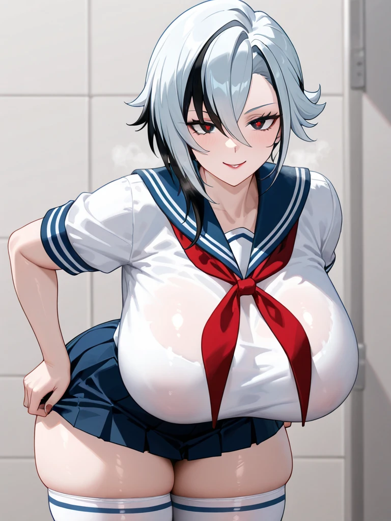 ((1beautiful girl)),,(((Purple hair))),(((2 braided short hairs))),(((Fix the bangs unevenly on the sides,))),(((put out one's forehead))),(((yellow eyes))),(((Detailed condom depiction))),(((Condoms used for the body))),(masterpiece)), ((top-quality)),((Vivid light and shadow depiction)), (The ultra-detailliert), ((kawaii)), cute little, (Detailed body line depiction), ((detailed face depiction)),((ighly detailed)), (8K), top-quality, (Beautiful fece),(((World-class quality))), ighly detailed, hight resolution,(((独奏))),(((thick eyebrow))).((((shinny hair)))),(((White and beautiful skin))),(((large udder))),(((Bold poses))),(((Troubled face))),(((red blush))),(((Show breasts))),(((composition seen from below))),(((Composition seen from the front))),(((Detailed panty depiction))),(((In a dark room))),((Soft Body Style)),(((steam))),(((Open your crotch))),(((Snow white lace panties))).(((Wearing a red hem long kimono with an open front over the nude body))),((Take off your panties and show your crotch))),(((Focus on panties))),(((Kneeling on one leg))),(((My crotch is wet))),(((Put a used condom in your mouth))),(((White liquid dripping on the breast)))、(((Breasts out))),(((bare-legged)))
