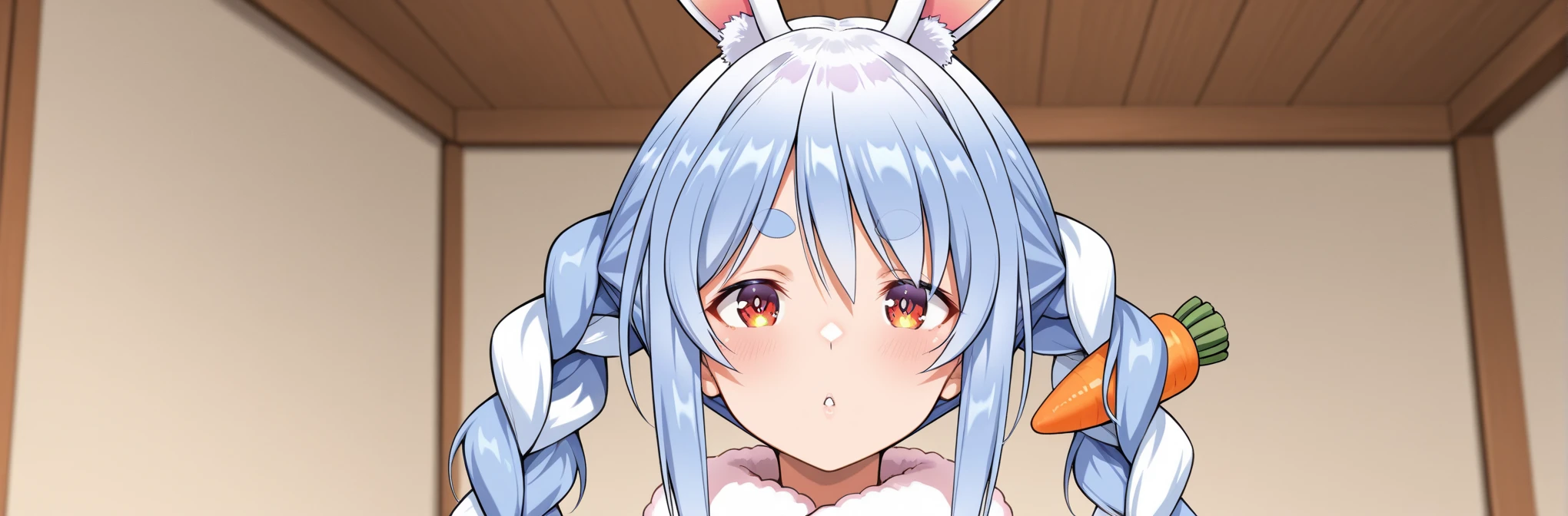 score_9,score_8_up,score_7_up,rating_explicit, source_anime, 1girl, solo_focus, mejiro mcqueen \(umamusume\), earlock, (:>=), >=, penis, fellatio, hetero, 1boy, pov, looking at viewer, hair ornament, ahoge, twintails, blush, male pubic hair, pov crotch, school uniform, breasts, deep throat, erection, sweat, serafuku, dark-skinned male, long hair