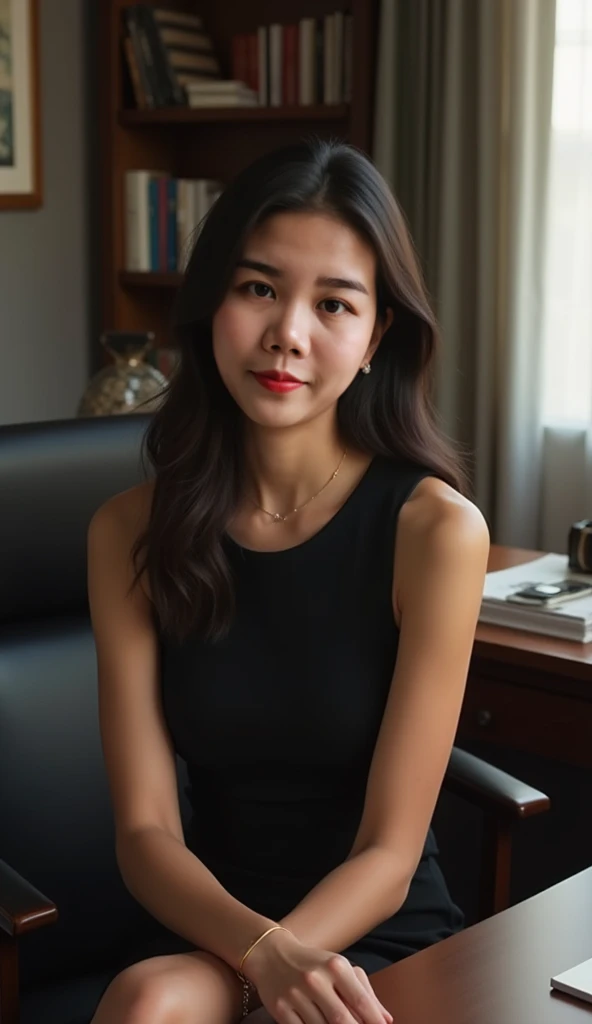 Lyna, một cô gái trẻ người Việt, đang ngồi thoải mái trong một chiếc ghế thoải mái và say sưa đọc một cuốn sách về digital marketing. Cô có vẻ rất chăm chú và tập trung, khao khát học hỏi thêm những kiến thức mới.Lyna, a young Vietnamese girl, was sitting comfortably in a comfortable seat and engrossed in reading a book about digital marketing. She seems very attentive and focused, eager to learn new knowledge.
