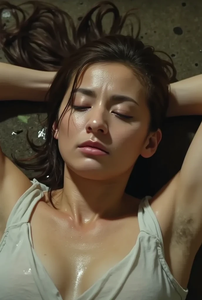 💦💦(highest image quality:1.0), 10, RAW Shootinasterpiece:0.2) (masterpiece), (Realistic)) (),(very cute) (ChineseGirl) (Black eyes)),Eva longoria: 0.2, (long, straight, Shiny black hair) The headband is decorated with a pink flower bow. (thin red lip salon (small nose)),Wearing earrings, Wear a beautiful bracelet and heart-shaped necklace.. (round face) (Small eyebrows) (Perfect arms, legs, fingers)(Model Photos) ((Top view)) ((Closed eyes)) (no underwear :1 .3:) (no underwear :1.3 ) View in a dark cave, ภูเlegsและแสงสว่างจากกองไฟ (( Movie Light )) ❤️❤️ ( ) 最高品質, ultra-high resolution, (reality: 1.4), masterpiece, Original photo, anatomically correct,, , 10,( drenched in sweat :1.1 ) clean skin, Perfect body, Modeling style, legs raised, Provocative gestures, legs wide open, Two hands holding the clitoris, Closed eyes, Yawning loudly, opened mouth., Shy, Movie Lighting. Masturbation (inserting counterfeit items'own female genitals: 1.) Exciting...