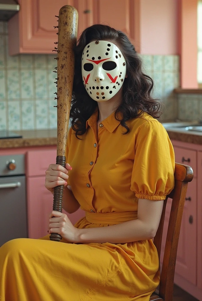 a poster for a movie. "vegan" is displayed at the top of the poster in a whimsical font the tagline "we all cheat a little" . Emma Watson is Princess peach,nude , wearing a Mario cap and blood splattered white butchers apron. she is cutting Mario mushrooms with a cleaver, manic grin.