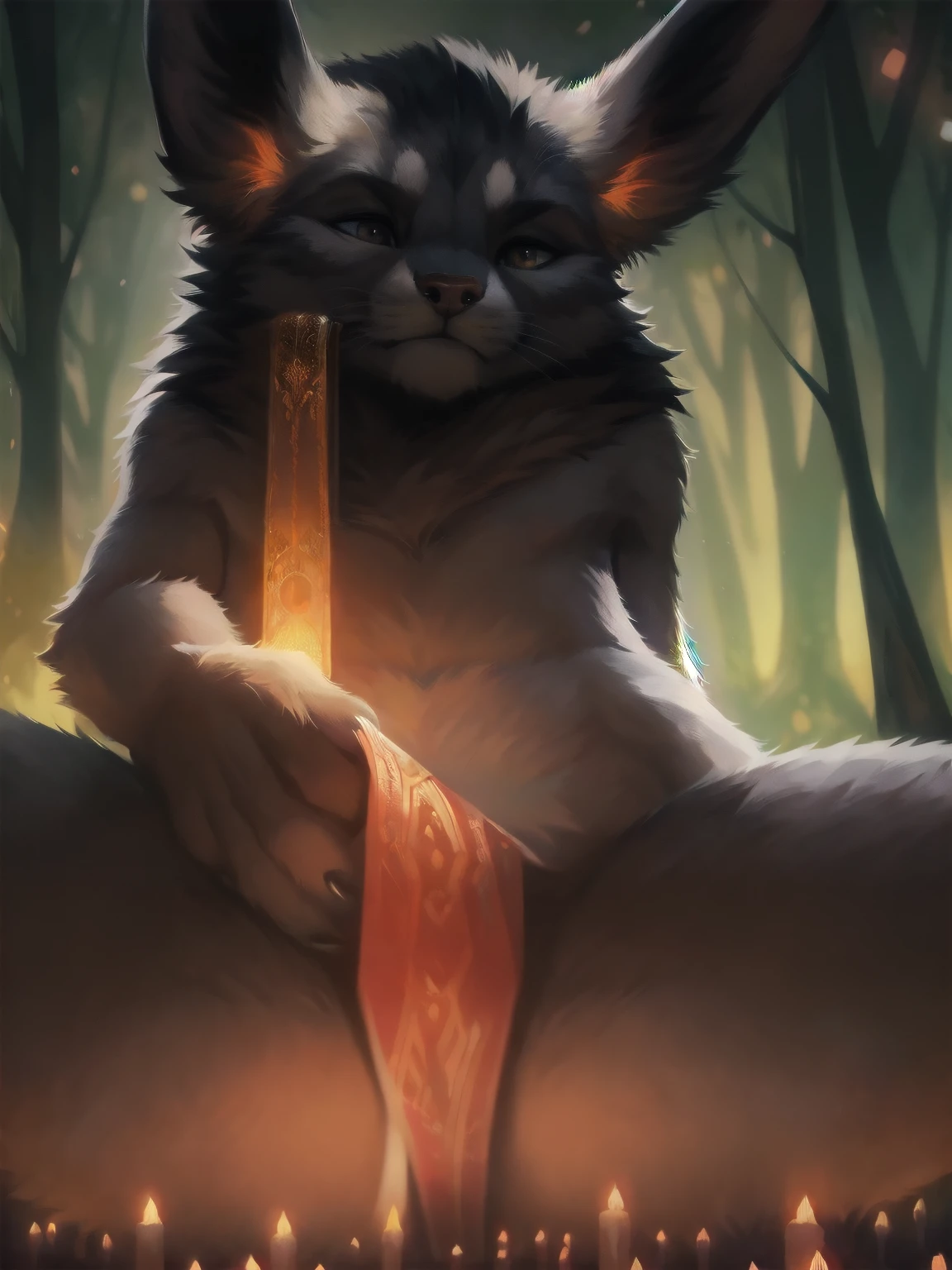 (by honovy:1.4), masterpiece, best details, real life, depth of field, detailed background, (bright lighting:1.4), nude, solo female, (anthro), (anthro chimera:1.4), sexy girl woman, femme, genitals, hairy pussy, exposed vagina, with bushy pubic hair and armpit hair, snarling, growling, attitude, (breasts:1.2), clear details, powerful, pleasure, self-pleasure, detailed nipples, perfect hands, sticky pussy, (stinky, smelly, dirty:1.5), covered in fur, monster girl, genital close up, occult, ritual, summoning, magic circle, symbols, library, rainbow fur, (iridescent fur:1.2), fangs, tongue, magic, casting fire, tail, horns, (orgasm:1.3)