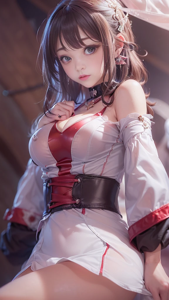 real, Asuna of Sword Art Online, sexy pose, revealing outfit