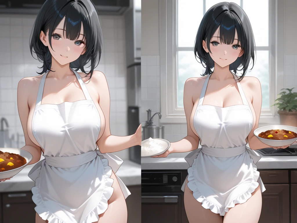 ((masterpiece)), ((best quality)), (ultra-detailed), ((kawaii)), cute, (lovely), ((extremely detailed)), 4K, (8K), best quality, perfect anatomy, ((beautiful detailed eyes)), (((world-class quality))), photorealistic, extremely detailed, high resolution, (detailed shaded pretty face), ((house wife)), solo, (((sagging breasts))), (((wearing Bunnysuit))), glowing detailed skin and hair, white-skinned, (((glistening skin))), huge breasts, huge ass, kasumi iwato, potbelly, stylish pose, baby face, midium hair, saggy butt