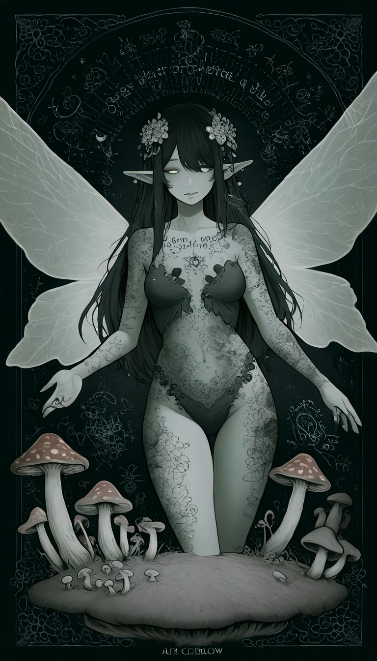 ((best quality)), ((masterpiece)), (detailed), 1girl, off-shoulder sweater, a fairy, various different types of insect wings, NSFW,Covered with tentacles, encoiled by tentacles, Tentacles around the body, many tentacles, captured by tentacles, bound by tentacles, Fine details,Tentacled,Tied with tentacles, drooling,Crying,Detailed body,Full limbs,NSFW, wild environment, jungle, terrifying floral environment, horrific nature, predatory flora, fairy catcher, fairy trapper