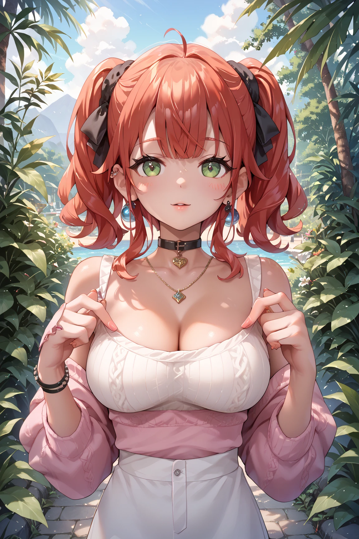 Chica de anime con pelo rojo y orejas de gato posando en un campo de flores, seductora chica de anime, Arte detallado del anime digital, hermosa chica de anime, Hermoso retrato de anime, Chica bonita de anime, digital anime illustration, Retrato Anime Chica, Retrato detallado de Anime Girl, Arte de anime digital, Hermosa mujer anime, Arte de anime limpio y detallado, Atractiva chica de anime, Lindo retrato de chica anime