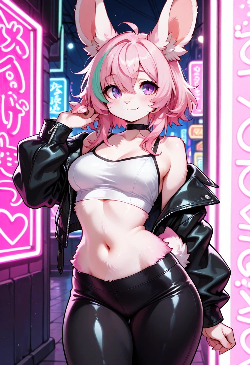 ((Masterpiece)), best quality, absurderes, ultra detailed, holographic, cowboy shot, golden ratio, super cute girl, mature girl, idol girl, super beautiful asian girl with very beautiful violet glowing eyes, glasses, beautiful glowing brown multicolored hair, high ponytail, nice and sexy body, slim body, perfect body, an anime printed super tight off shoulder long sleeve crop top, wearing super tight anime print shorts, a super aesthetic transparent mini jacket, beautiful hair ornament, pink jordan tennis, being photographed in a mall shop,( undressing, taking off micro shorts, showing neon pink panties, showing thong: 1.5)