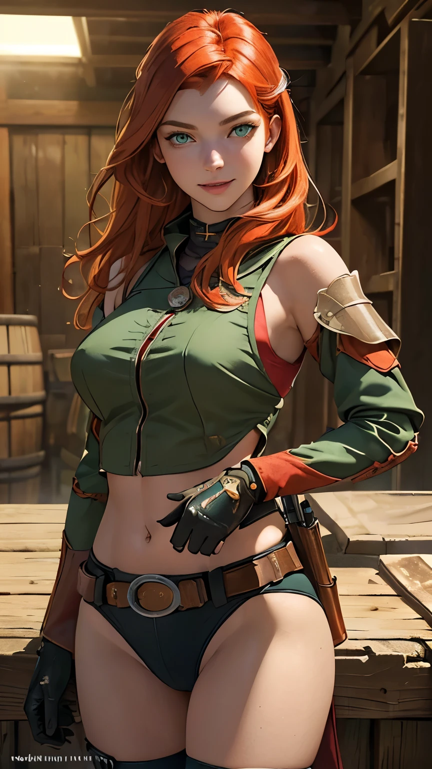 gwen tennyson,tracer,anko mitarashi, mordred,atelier ryza,nier automata,1girl, close up,mecha pilot,tattoos,halloween forest,golden and red plugsuit,pirate corset,silver long sleeve lycra top,fishnet leggings,short hair,cute makeup, green eyes,red and gold hair,shy smile, freckles,redhead,beautiful girl,large breasts,ultra detailed,realistic,fantasy art, short flared skirt,steel armor,halloween pumpkin,moonlight,witch cloak,neck and head jewelry,witch hat,magic stars,((((huge muscles))))