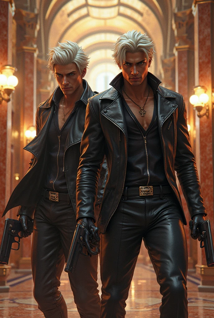 Vergil from Devil may cry Wearing in bikini Turns red   horny