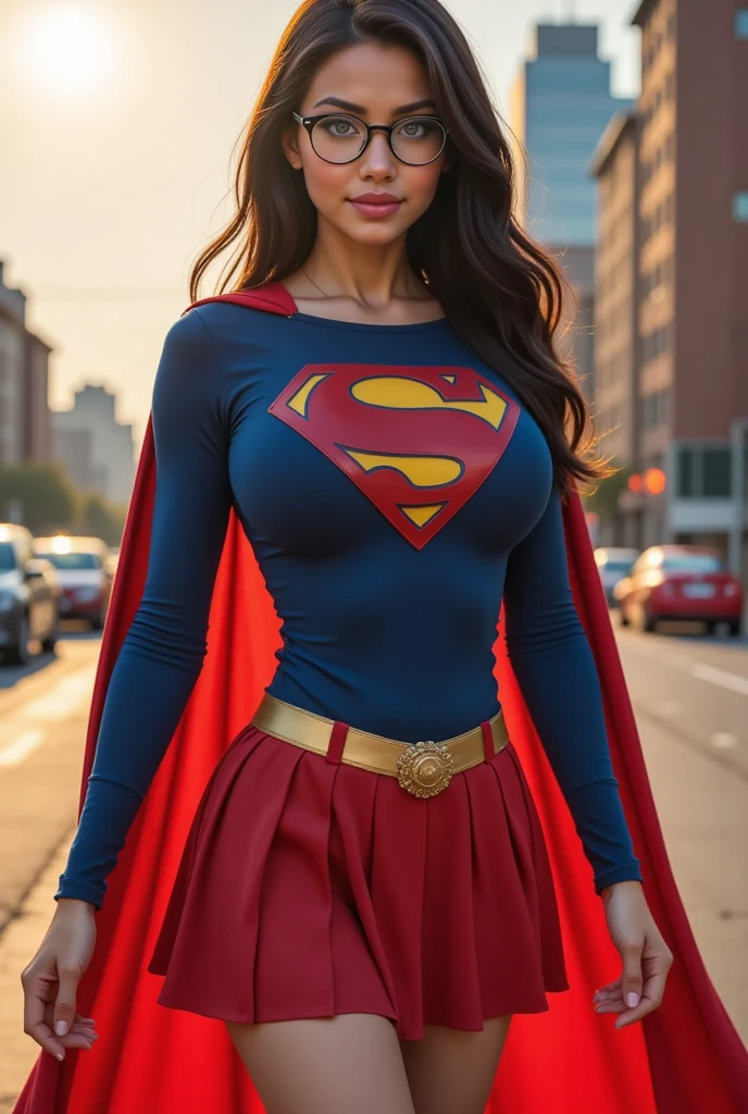 8k, 。...........3D, realista, Ultra Micro Photography, of the highest quality, Super detalle CG Unity 8k,Hermosa mujer Supergirl, (figura perfecta, ser alto y delgado), solo, de pie, (al aire libre: 1), cielo, enfoque en la cara, cara hermosa, cara joven delicada detallada, supergirl, (Super Girl Costume: 1.5), mono, (pechos enormes, tetas grandes, pechos grandes: 1.3), espacio entre muslos, dedo del pie de camello
estilo realista, vivid picture, obra maestra,(minifalda roja:1.4),ropa diminuta:1.4,(Apocalyptic destroyed city:1.4), (mejor calidad: 1.2), ultra detallado, realista, Hi-Def, alta calidad, cinematiclight, trazado de rayos, ultra-high-resolution, UHD, (fotorrealista: 1.5), detalles intrincados, textura detallada, finamente detallado, sombra de alta calidad