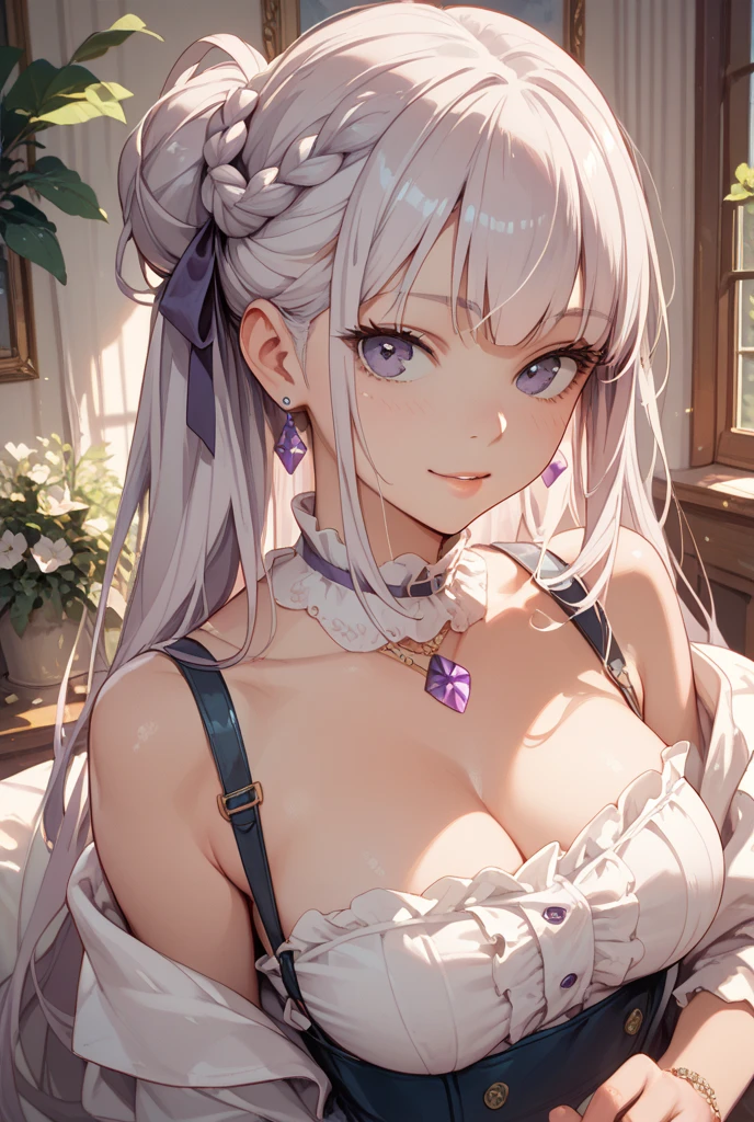 masterpiece,highest quality,Highly detailed face,fine grain,Swimwear、Sparkling eyes,Highlighted eyes,Medium chest,pretty girl,smile,Cat ear,Beautiful silver hair,Pink inside,Beautiful pink eyes,

