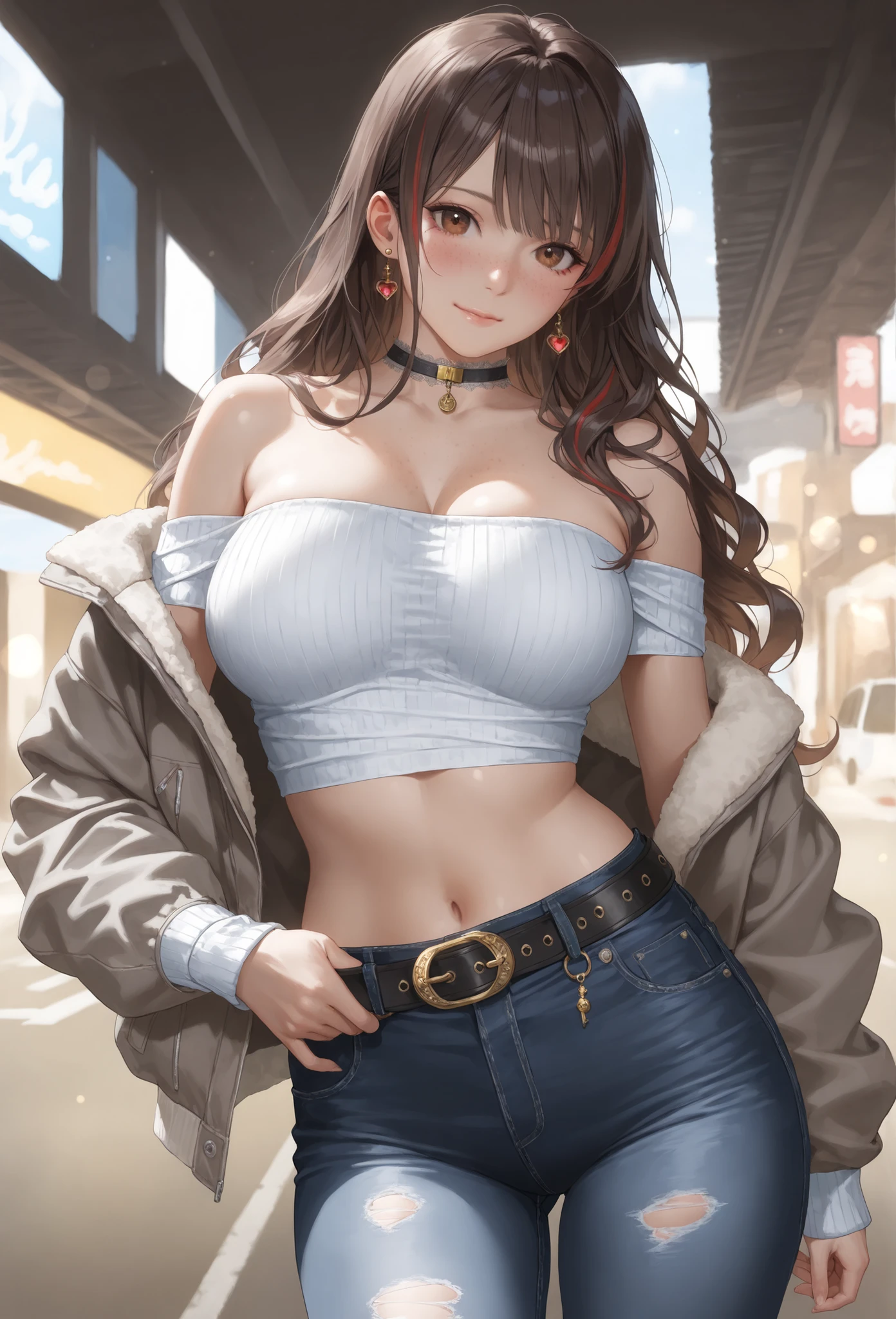 NSFW、(masterpiece、Highest quality:1.2)、1 person、solo、M字Leg spread、Leg spread座り、White string panties、Open legs、Legs open、Leg spread、(Big Tits、Big Breasts、Transparent breasts)、In town、congestion、belly button、Thigh、(Big Tits、Big Breasts、Transparent breasts)、(Erect nipples、black tank top shirt、black bra top、Low rise、belly button、Navy blue denim short skirt、Micro Mini Skirt、White string panties、Gold Necklace)、(Big Tits、Big Breasts)、(tall、Toned body、slim body、Brown Skin、Sunburn、Big Breasts)、(Slanted Eyes、Dark Eyes)、(Sexy look、Erotic look、Estrus、Lust)、((black hair medium straight、Black hair medium bob))、In town、Female teacher, 23 years old、Rumiko Honjo、((masterpiece))、((Highest quality))、((detailed)、((Adult female))、photograph、美しくdetailedな顔、detailedな目、独奏、